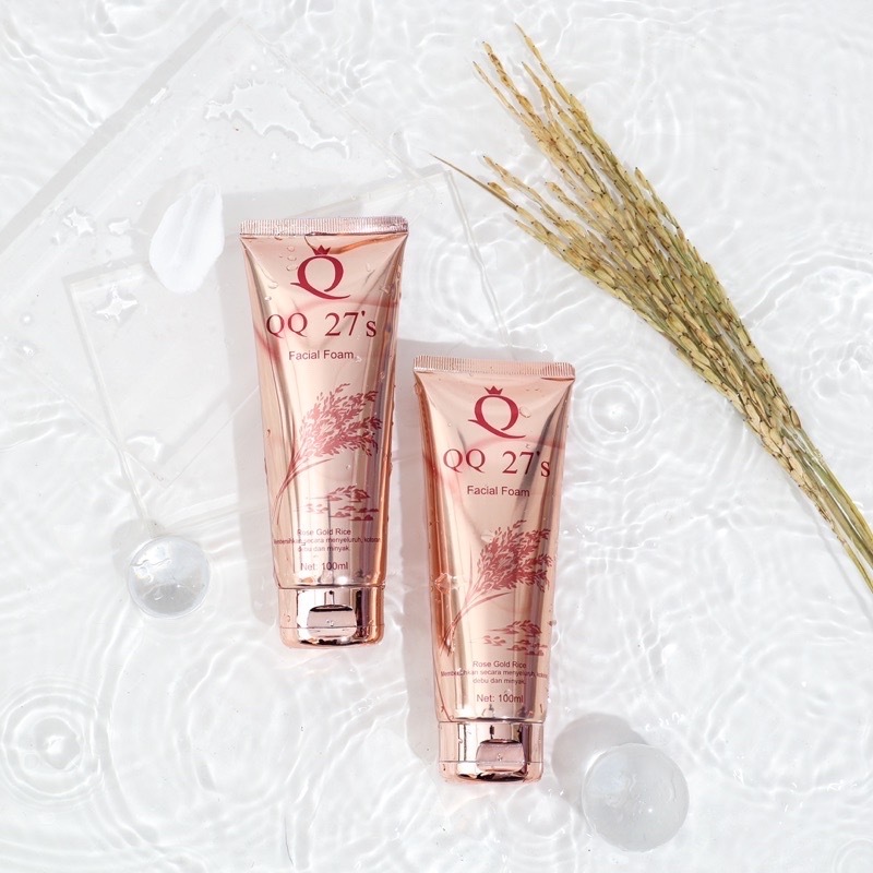 QQ 27'S ROSE GOLD RICE FACIAL FOAM