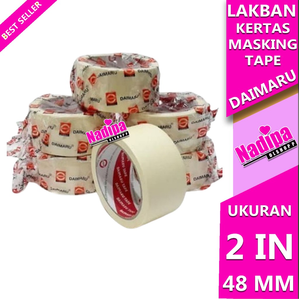 

LAKBAN KERTAS MASKING TAPE DAIMARU BESAR 2 INCH 1 PCS nadipa olshopp