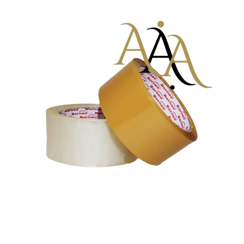 

Per Pcs - Lakban 2 INCH 48MM Core Orange Coklat Bening Borneo