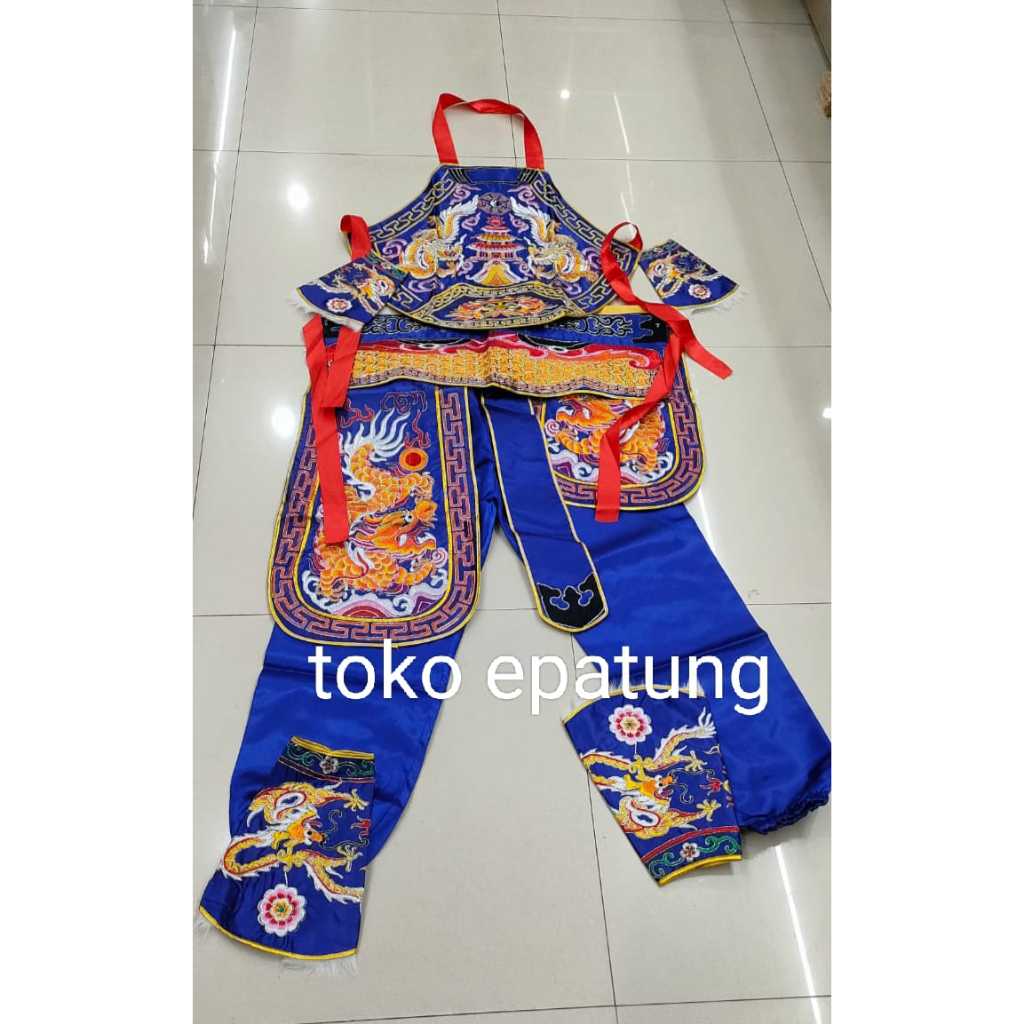 baju tatung / oto / otto - naga  - biru - taiwan - g24