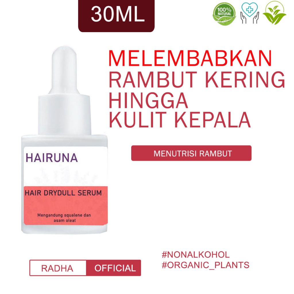 Serum rambut kering dan mengembang Vitamin Rambut Kering Hair Serum Rambut Kering Hairuna