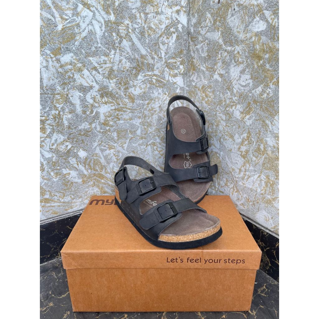[PRELOVED RESTYLE STUFF] SANDAL MY FEET F6 FM-BLACK KIDS