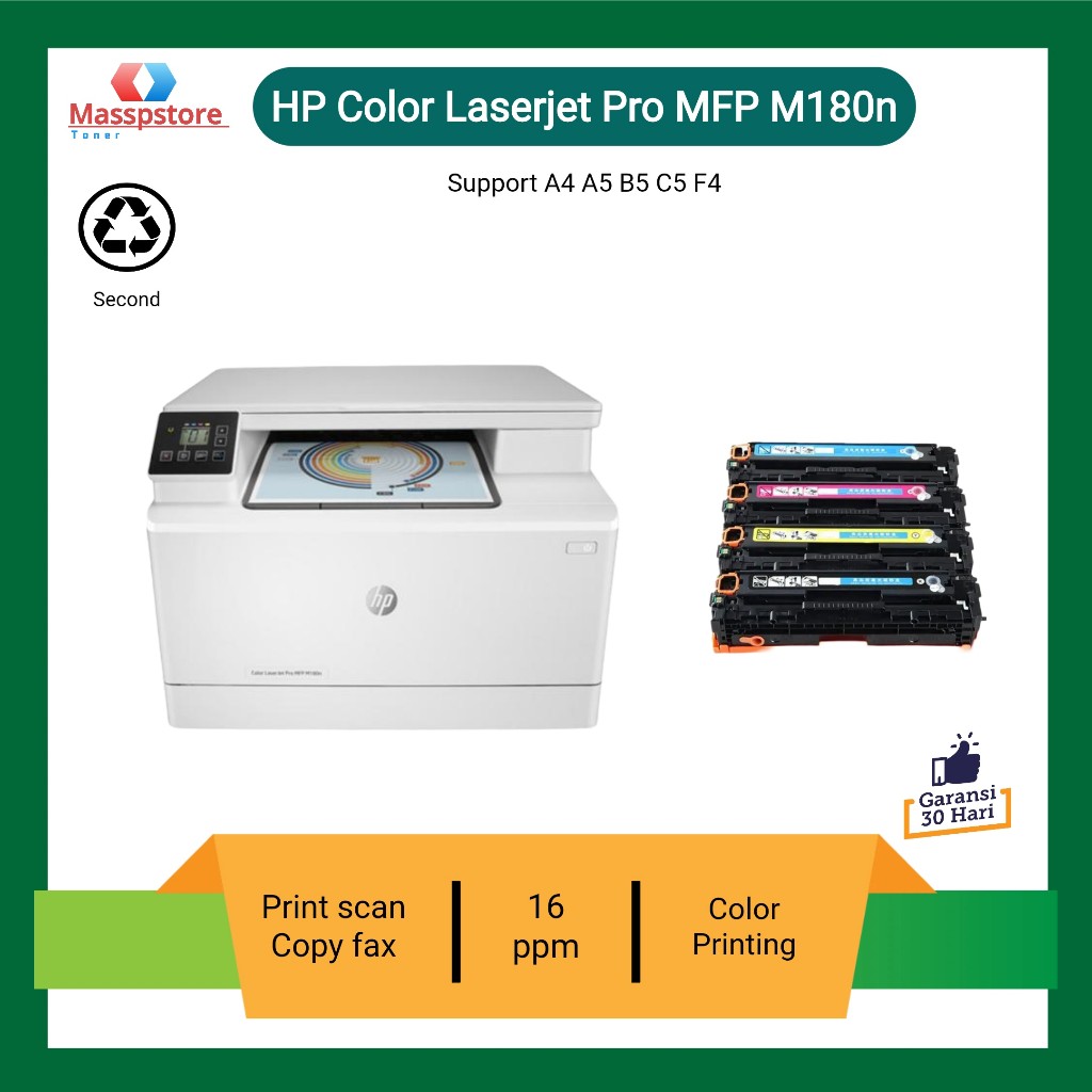 Printer Foto Copy Color Hp Laserjet Pro MFP M180n Printer Color