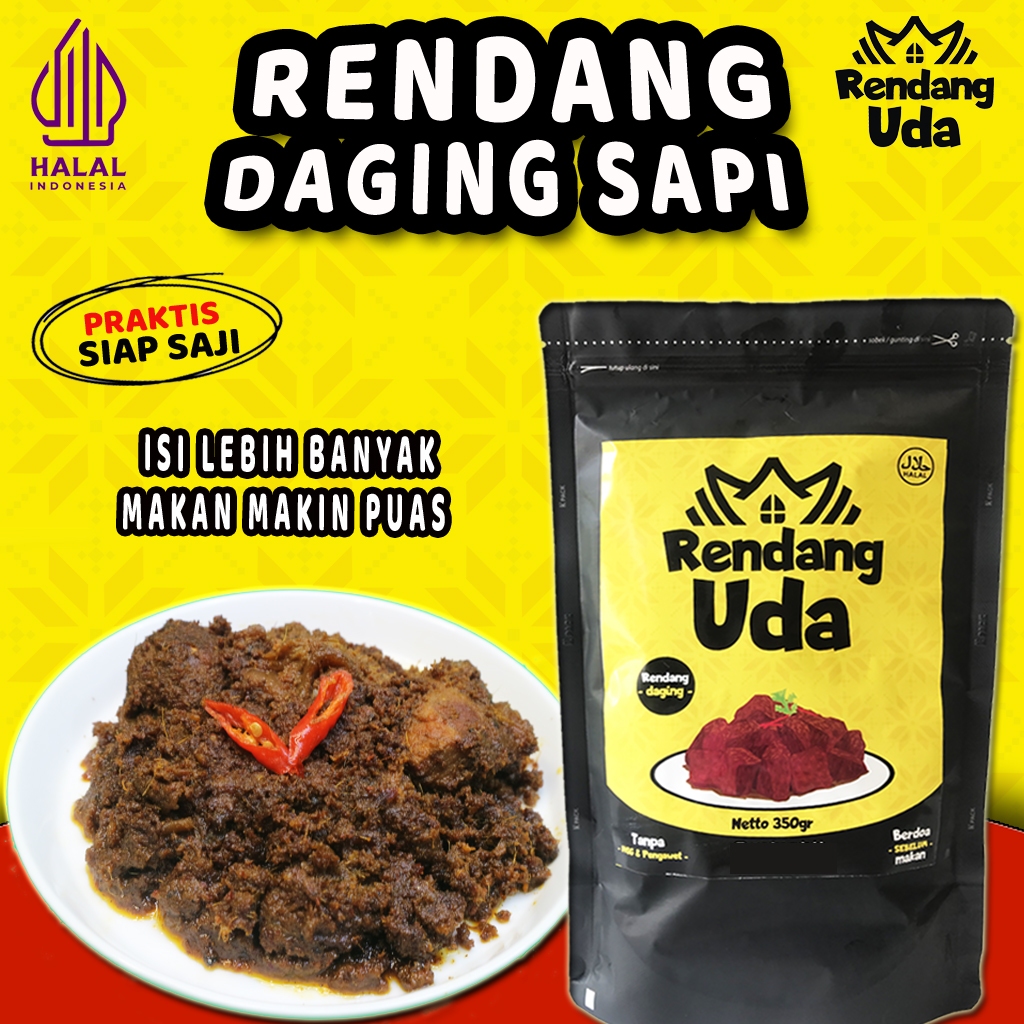 

Rendang Daging Sapi Asli Padang Rendang Uda