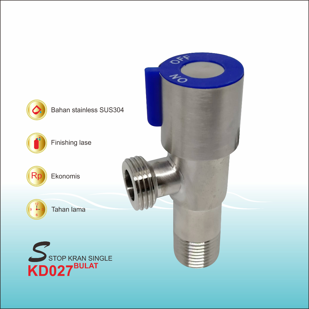 Stop kran toilet wastafel bak cuci piring SUS304