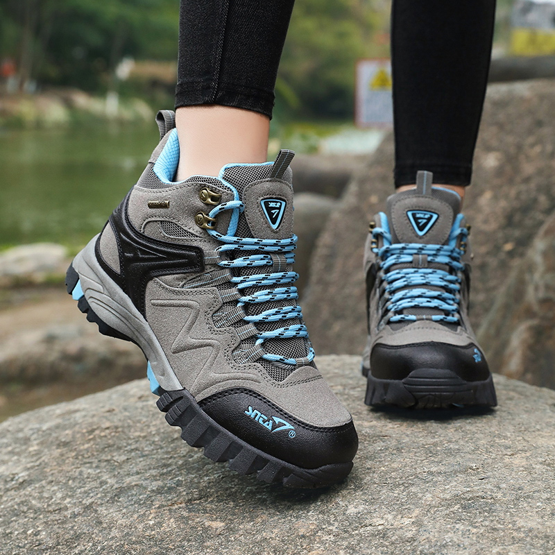 OFFICIAL SEPATU GUNUNG WANITA SNTA 615 SERIES 503 G.LTBLUE BOOTS HIKINGOUTDOOR WATERPROOF