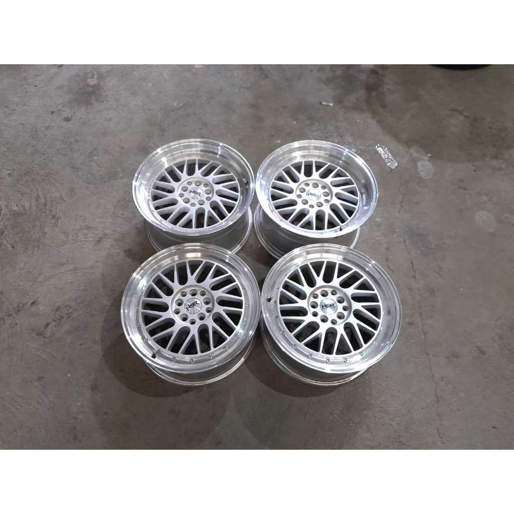 velg celong model bbs hsr ring 17 lebar 7,5/9 pcd 5x114/5x100 untuk civic, camry, accord, dll