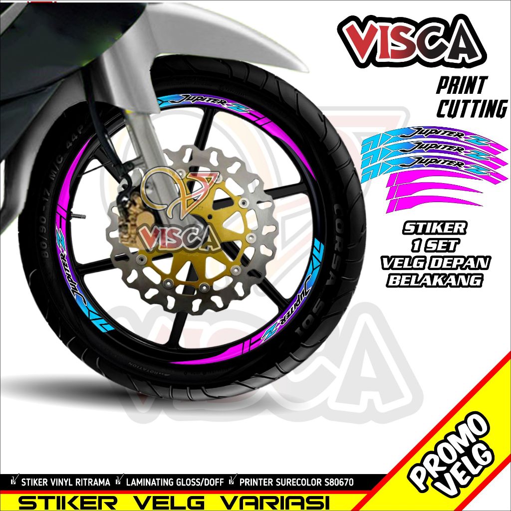 Stiker Velg List Velg Motor Stiker Velg Jupiter Z Motif Bunglon 2