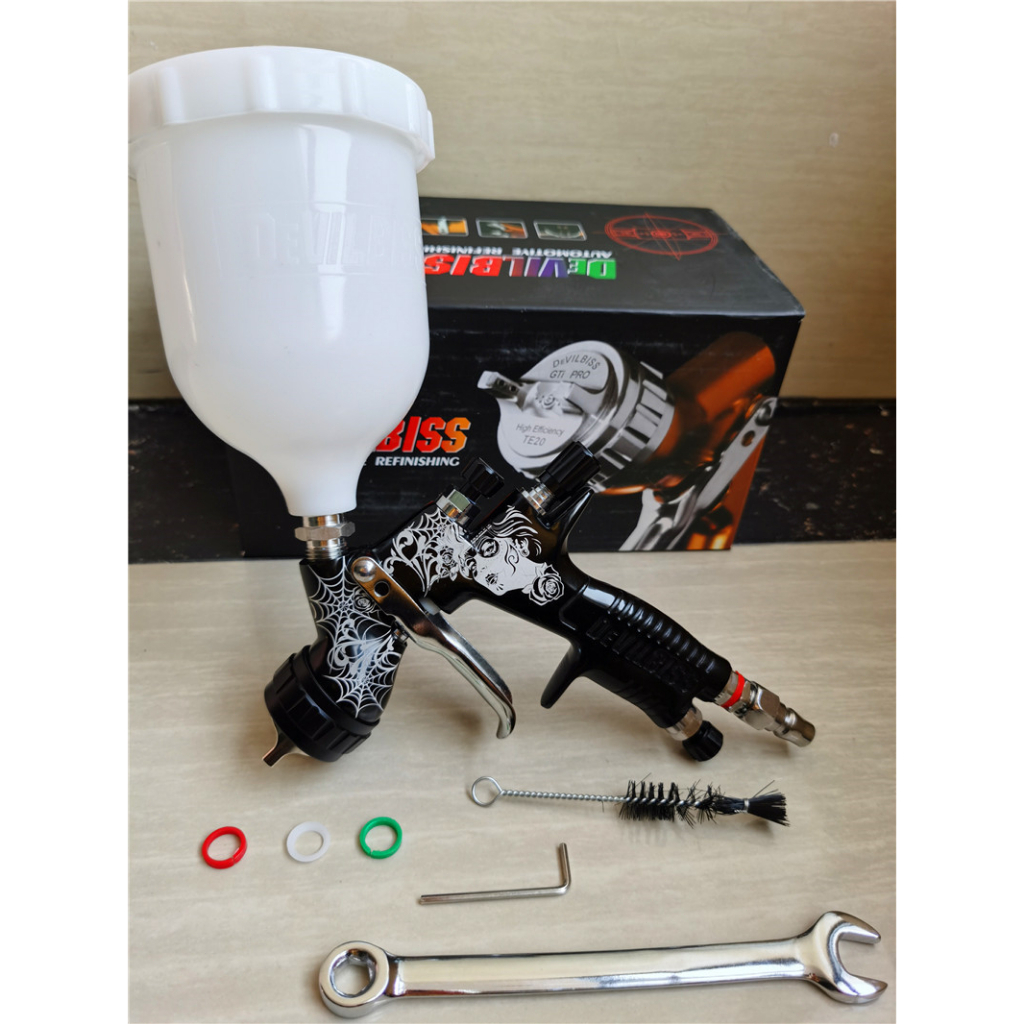 Devilbiss Gti Pro #Gratisongkir 600ml cup 1.3mm tip Spray Gun