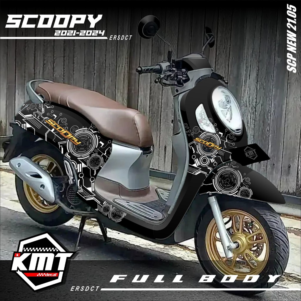 Decal Stiker - Decal Sticker Custom Honda Scoopy Fi New 2021 KMT -05