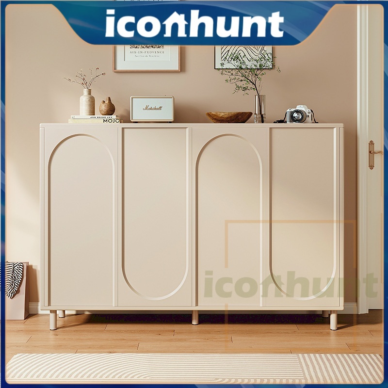 ⚡Garansi⚡Loker Gaya Krim Lemari Rumah Rak Sepatu Sederhana Lemari Pakaian Sepatu Loker Kapasitas Bes