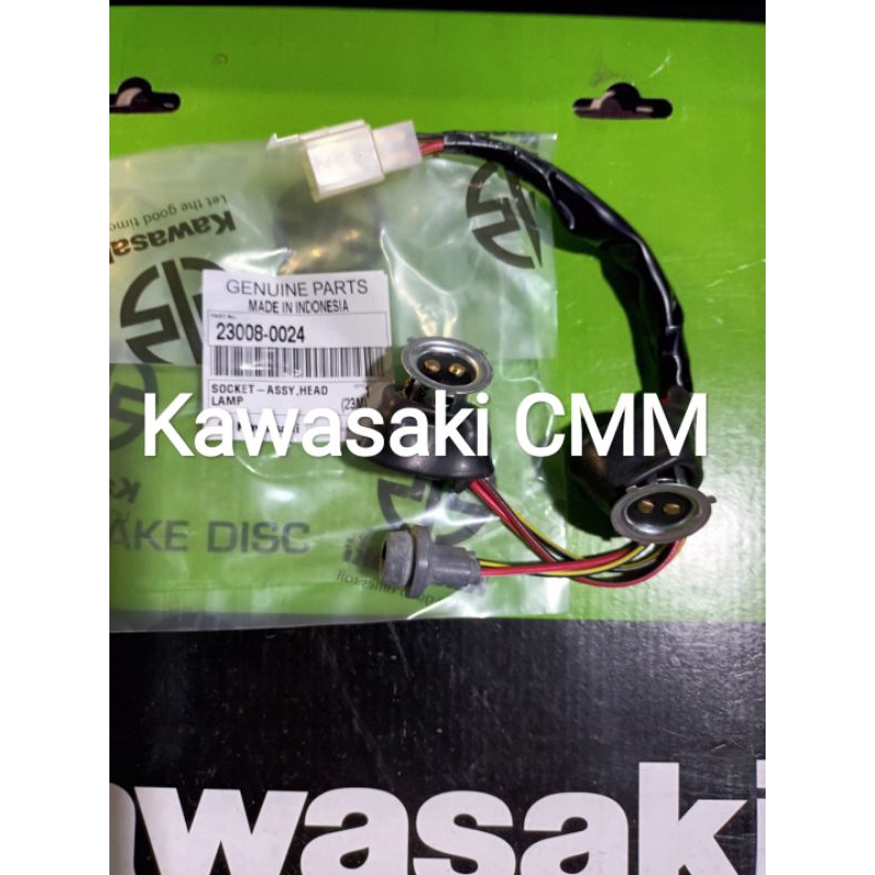 Soket lampu depan ZX130. Original kawasaki.