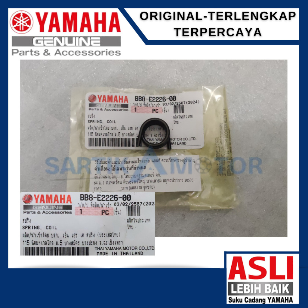 Spring Coil Per Platuk Coil Yamaha Aerox ( BB8-E2226-00 ) 100% ORIGINAL YAMAHA
