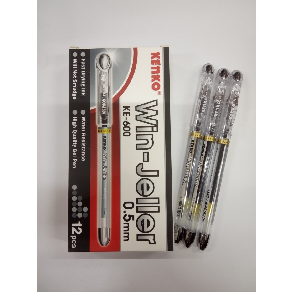 

Pulpen win gel jeller 0,5 merk Kenko KE-600