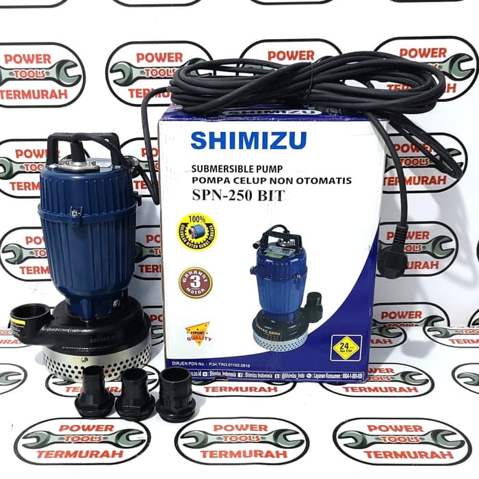 

Pompa Celup SHIMIZU SPN-250 BIT Pompa Air Bersih Kolam Submersible