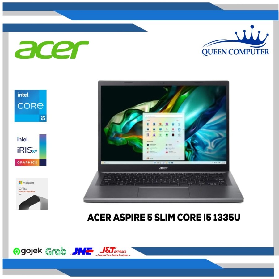 Laptop ACER Aspire 5 Slim Intel Core i5 1335U 8GB 512GB Iris Xe W11