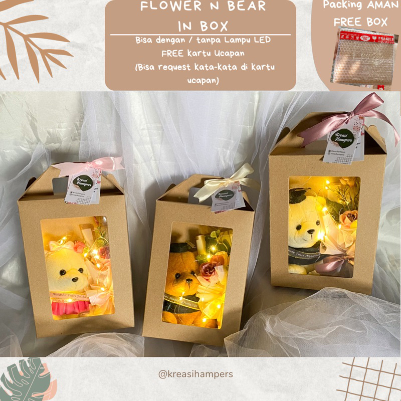 

Gift Box Bunga Boneka| Kado hampers Gift Hadiah Wisuda Ulang Tahun