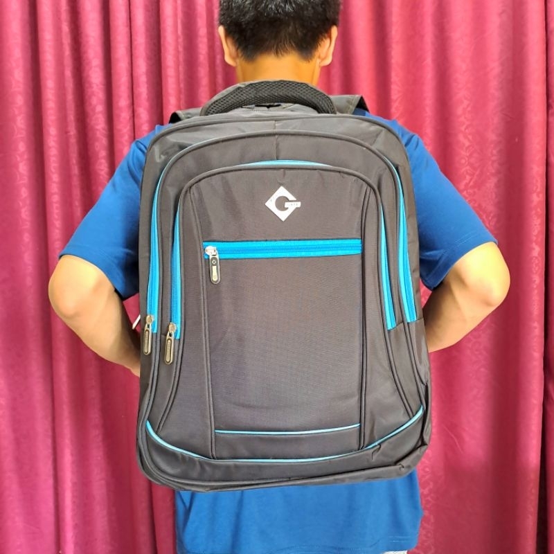 RANSEL POLO GATE BLACK N BLUE| RANSEL PRIA/WANITA IMPORT ORI