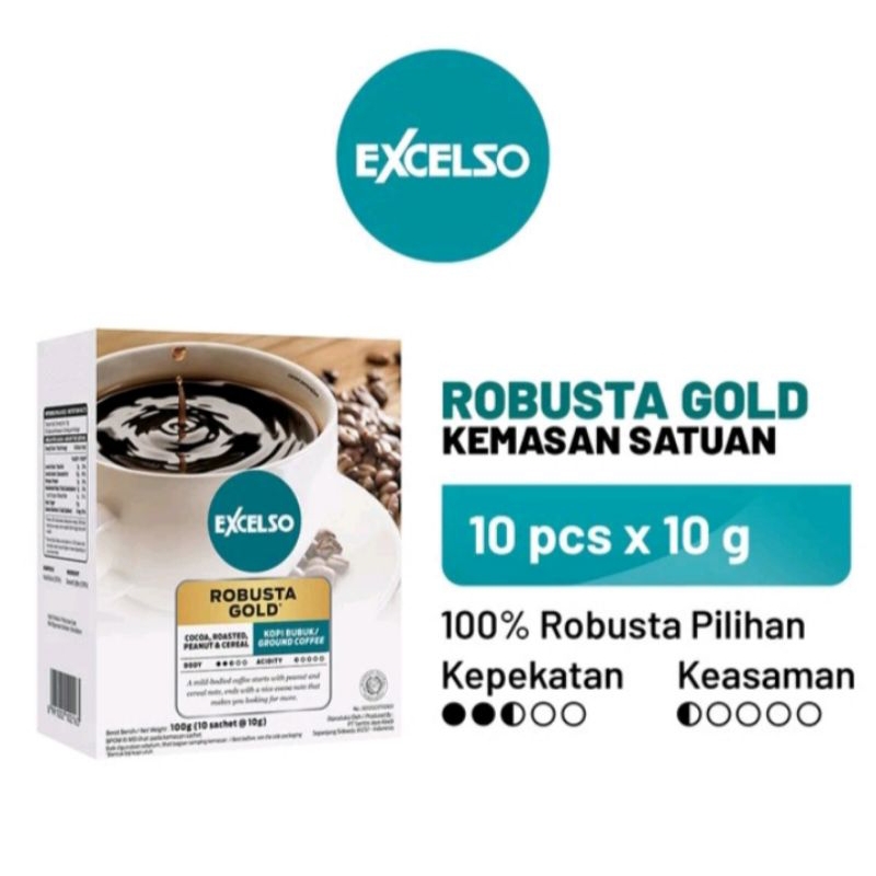 

Kopi Excelso Robusta Gold Box (10X10gr)