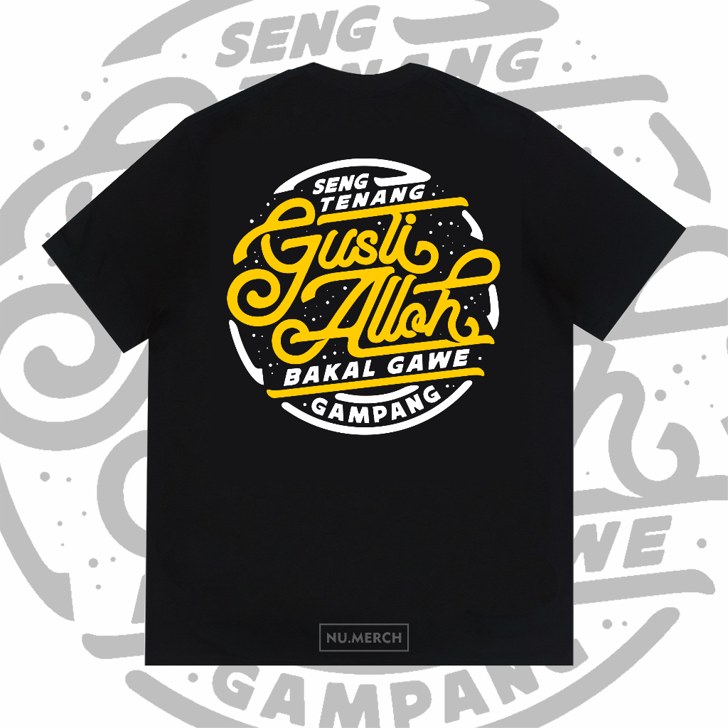 KAOS DAKWAH GUSTI ALLAH GAWE GAMPANG - KAOS MUSLIM - KAOS DISTRO PREMIUM - KAOS KATA BIJAK