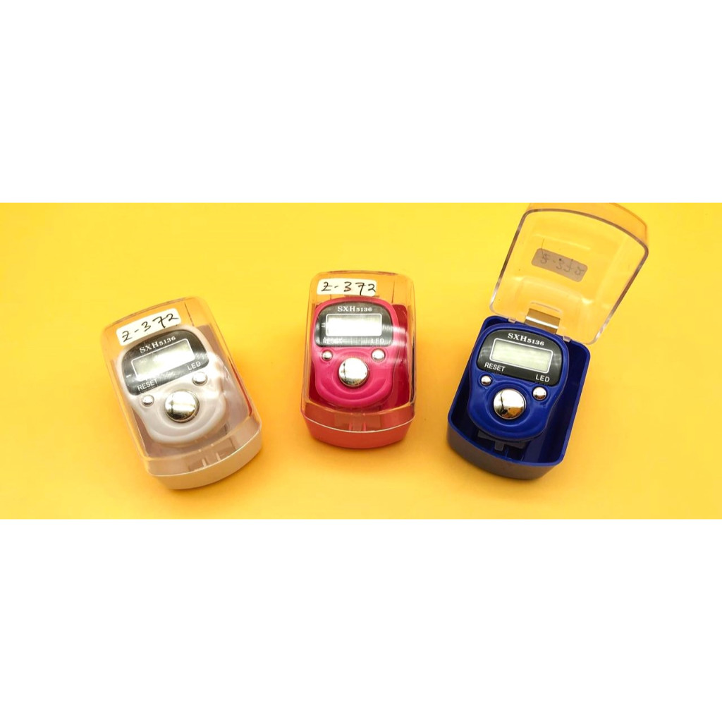 

Hand Tally Counter Tasbih Jari Digital LED + Case Alat Hitung