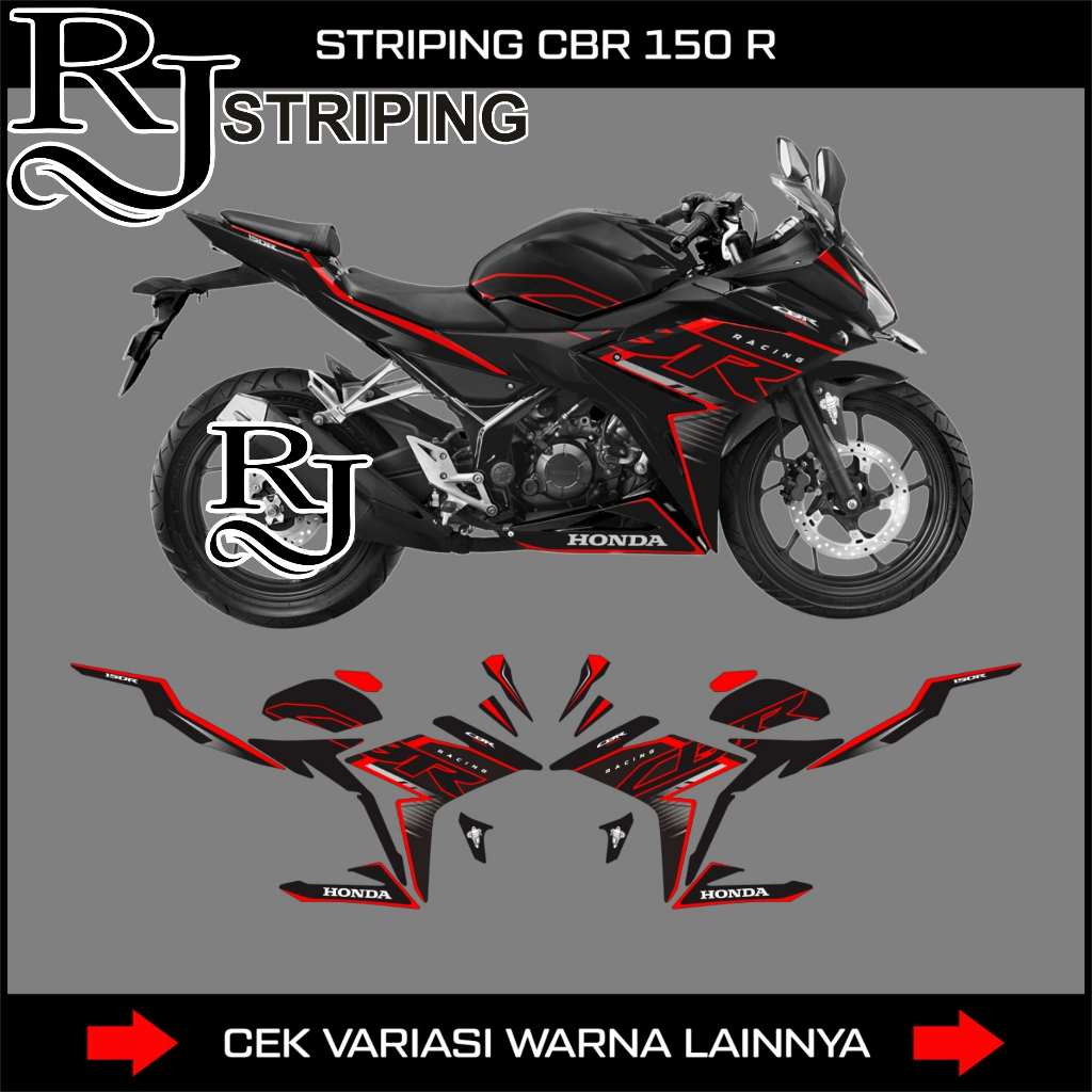 STRIPING MOHONDA CBR 150 FACELIFT / STIKER DECAL CBR150 R K45G / K45N