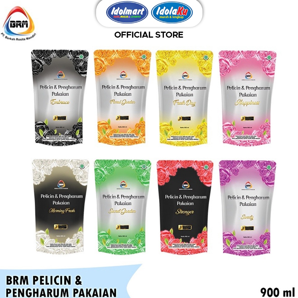 Promo Max IDOLMART BRM Pelicin  Pengharum Pakaian Refill 9 ml Pewangi Loundry Original