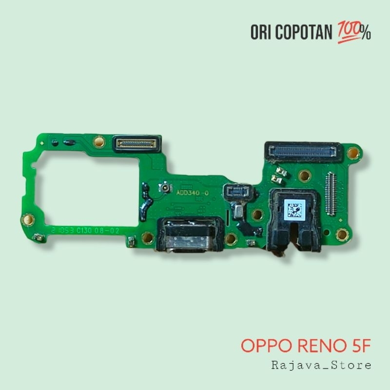 Board papan konektor cas headset oppo reno 5f ori original cabutan copotan asli garansi normal