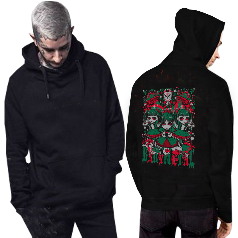 Hoodie BABYMETAL JAPAN Hoodie Unisex Casual Fashionable Trendy Hoodie Bahan Katun