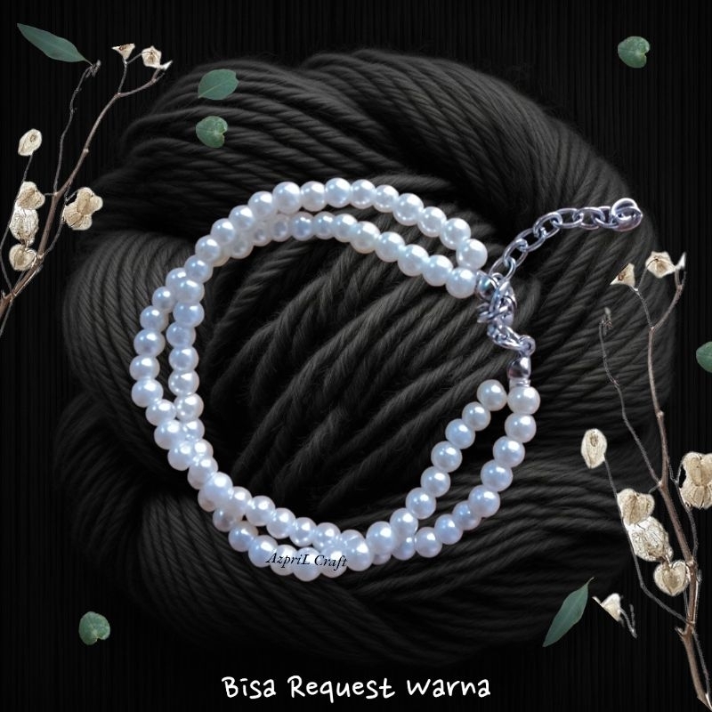 Gelang mutiara sintetis anak dan dewasa