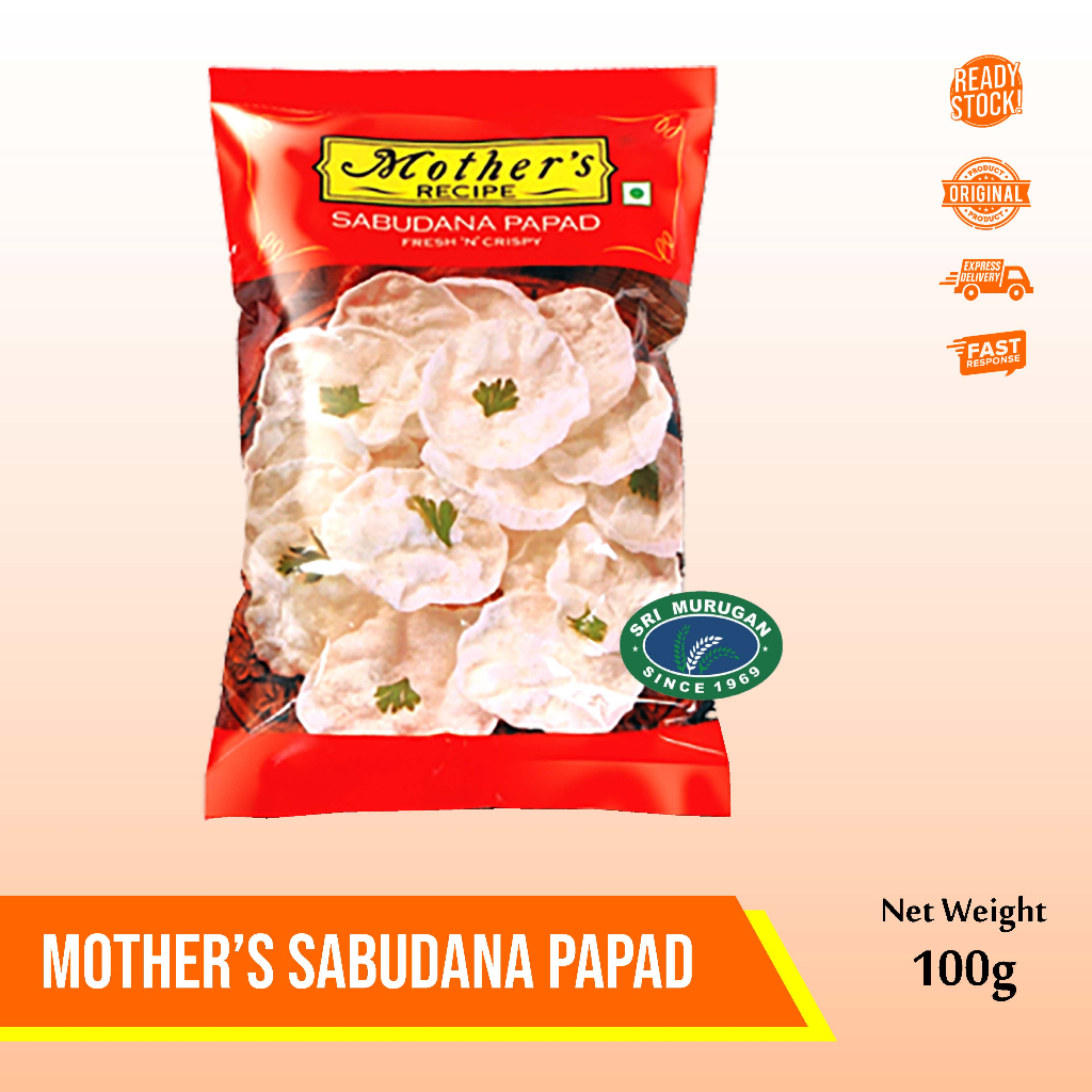 

MOTHERS'S SABUDANA PAPAD 100 GM