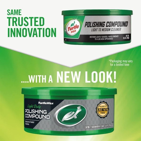 

TURTLE WAX POLISHING COMPOUND 298 Gr - PASTA POLES MOBIL KHUSUS PENGHAPUS BARET & LECET PADA BODY