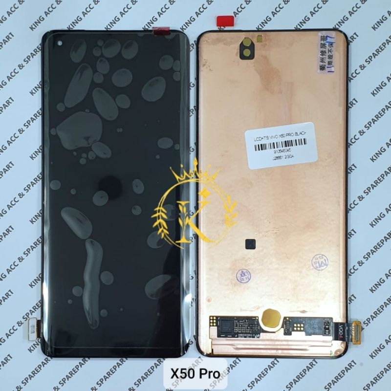 LCD TOUCHSCREEN VIVO X50 PRO BLACK OLED FINGERPRINT