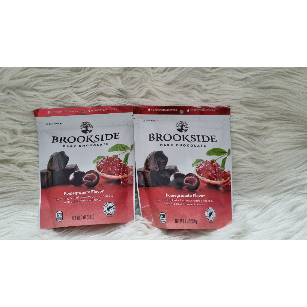 Chocolate Brookside Dark Choco Cokelat Buah Pomegranate Flavor 198gr Import Singapore Impor