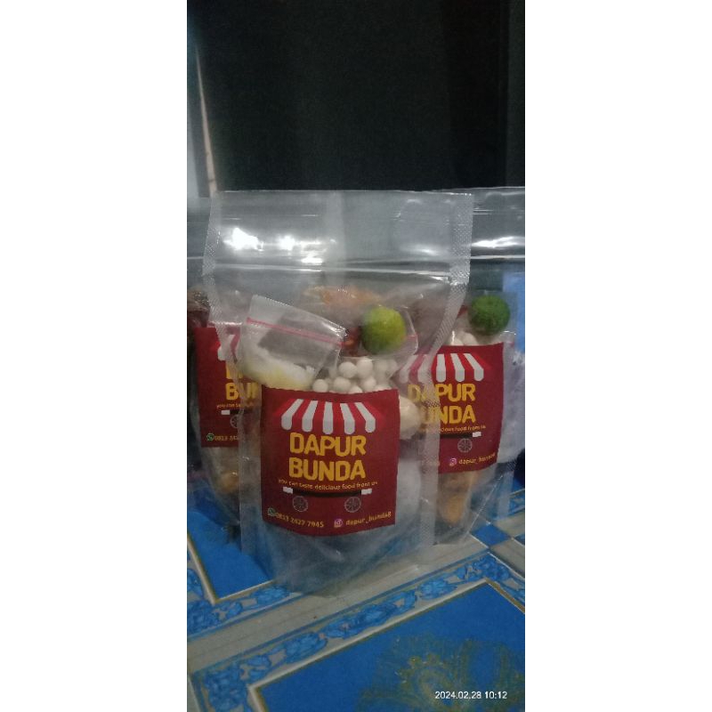 

paket 5 bungkus baso aci kuah instan chili oil