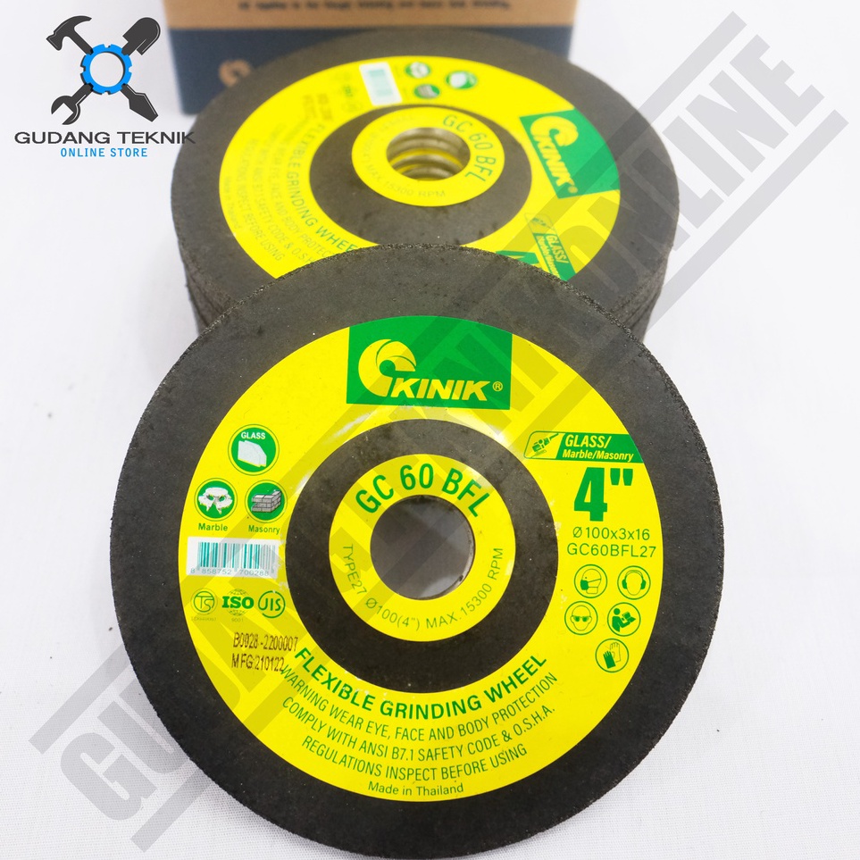 Kualitas Terbaik Batu Gerinda POLES Flexible 4 KINIK GC 6 Mata Grinda Poles KINIK  Batu Gerinda KINI