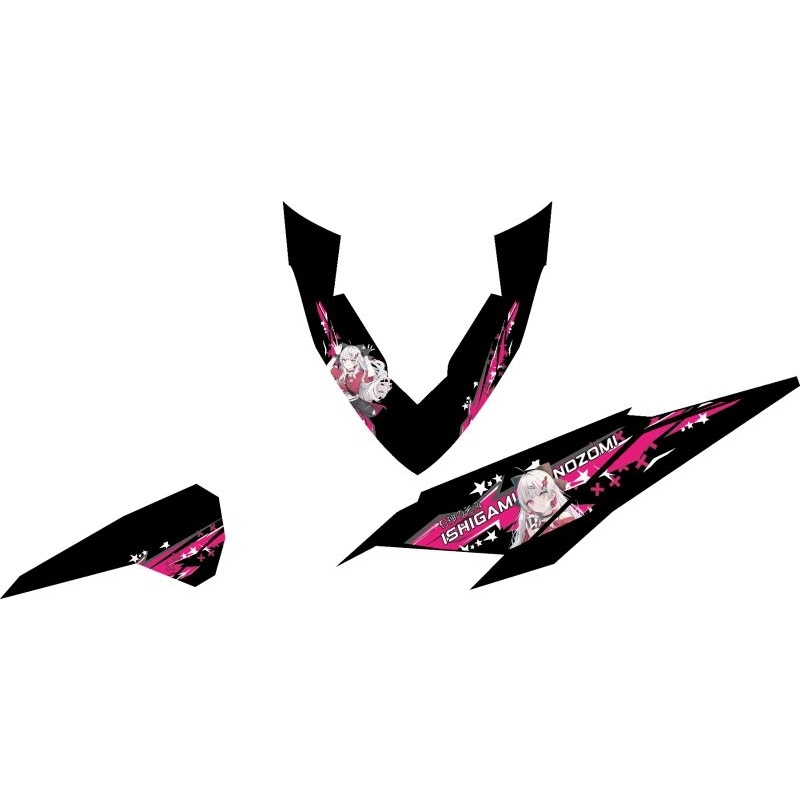 Striping Sticker Transparan Honda Vario Led old 125/150 Design Anime Ishigami Nozomi