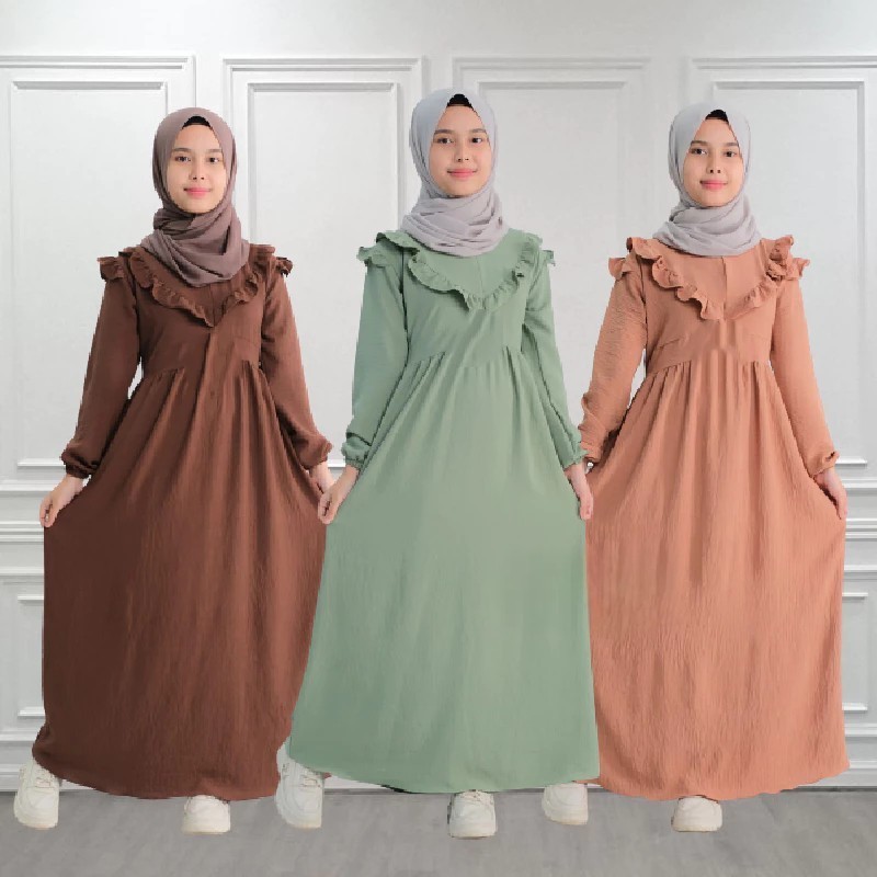 PROMO Gamis Anak Perempuan / Gamis Terbaru 2024 / Baju Gamis Anak Perempuan / Baju Muslim Anak Perem