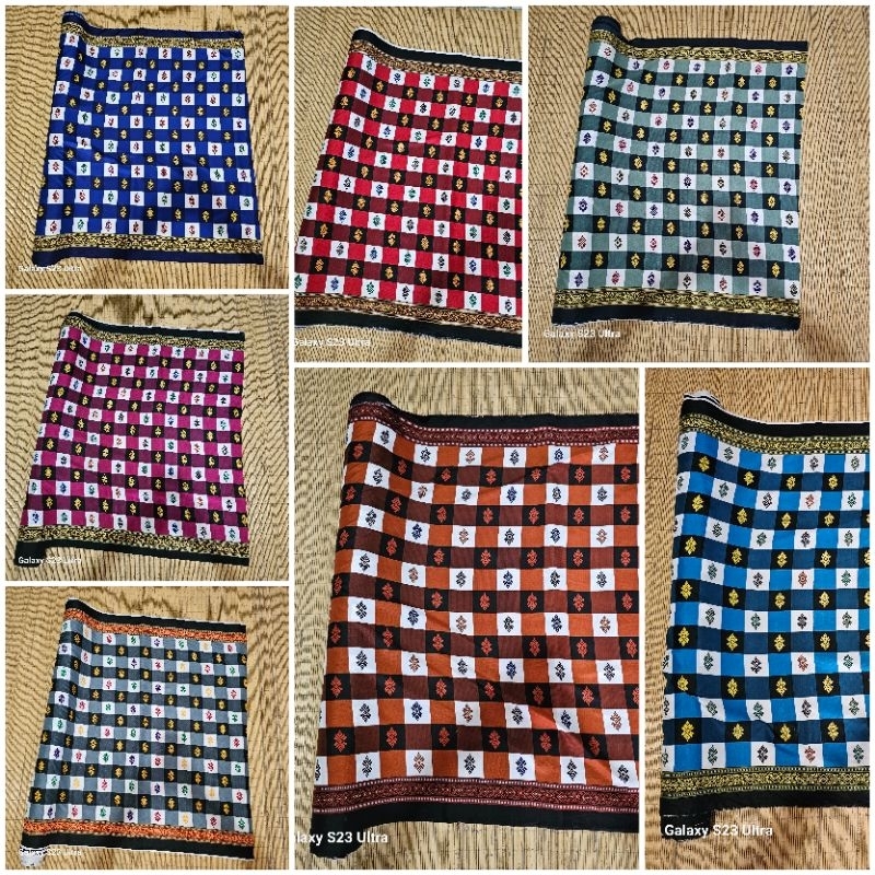 KAIN BAHAN BSW MOTIF POLENG/ KAIN KOTAK BALI CATUR/ KAIN BERBAGAI MOTIF BSW