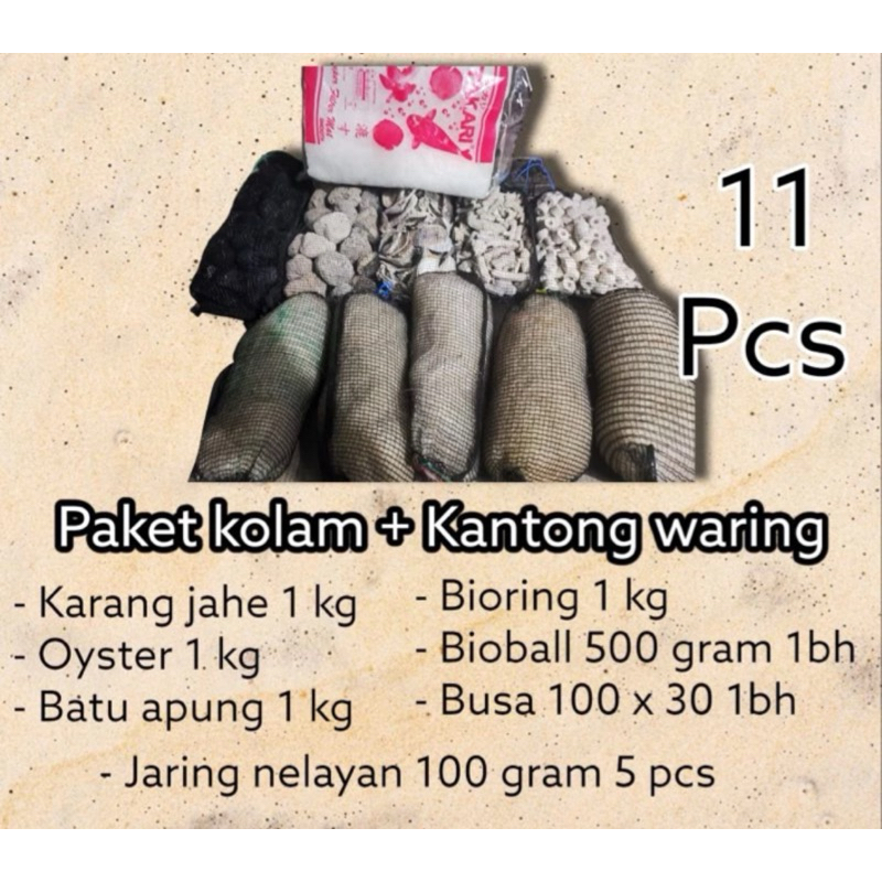 Paket media filter koi siap pakai / paket media filter kolam ikan / paket media filter kolam koi / p