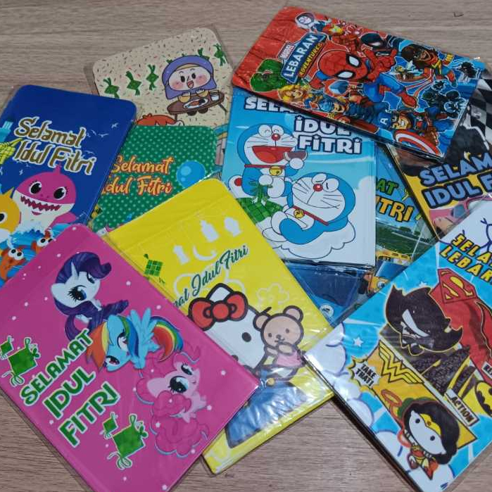 

AMPLOP ANGPAU LEBARAN KARAKTER KARTUN ISI 8 PCS
