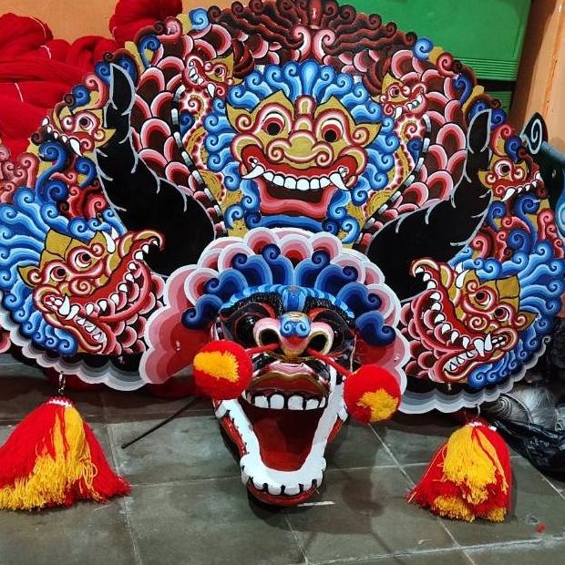 Barongan anak devil kecil/Barongan anak full kayu COD