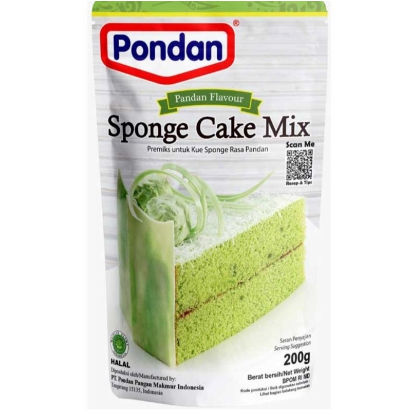 

Pondan sponge cake mix pandan 200g