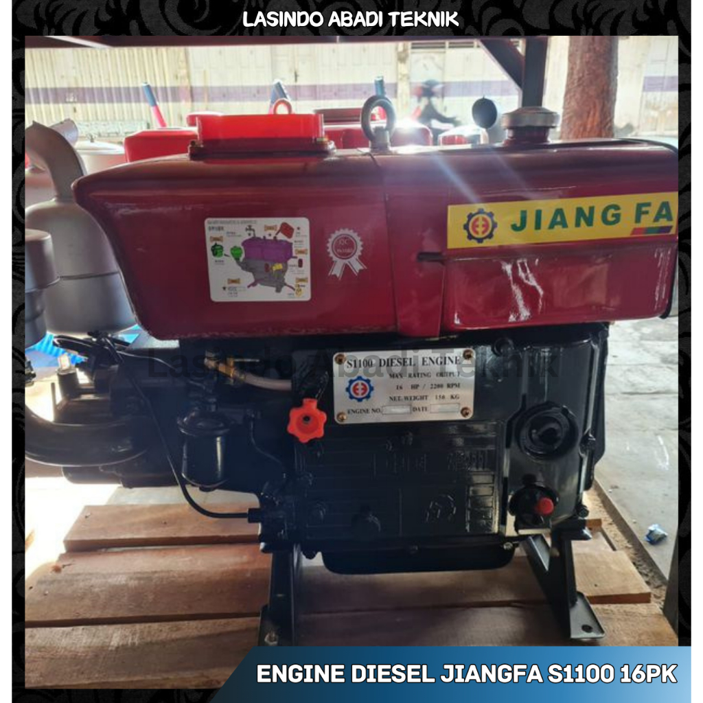 Mesin Penggerak Diesel Jiangfa S1100 16PK Engine Diesel Jiang Fa S 1100 16 PK ORIGINAL