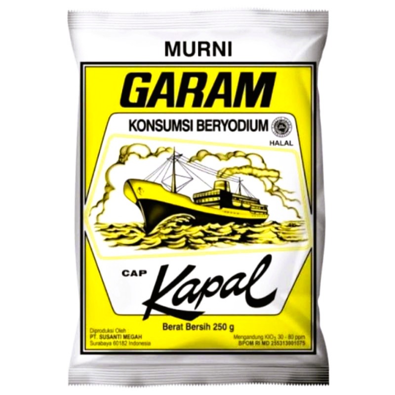 

Garam Cap Kapal Kemasan 250 Gram