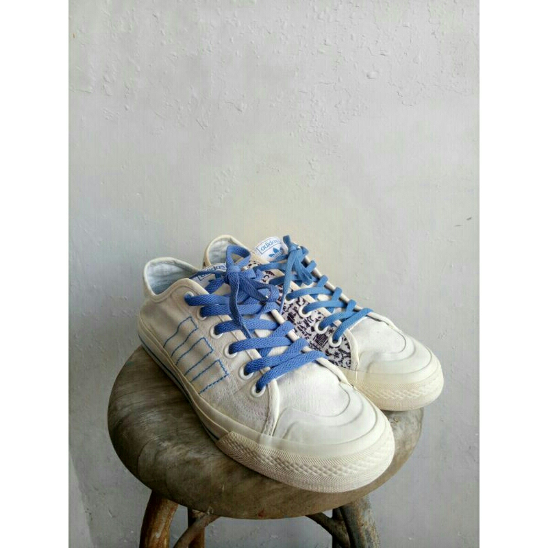 SEPATU ADIDAS NIZZA RF WHITE BLUE BIRD