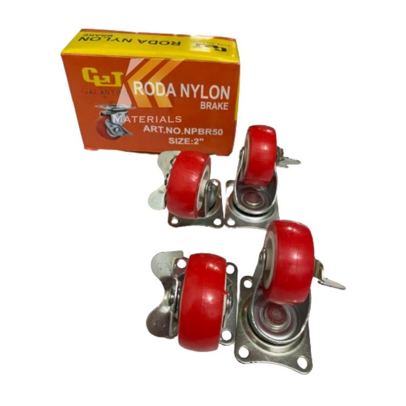 RODA NYLON 2 INCH / RODA ETALASE REM 2 INCH / RODA STELING KECIL 2 INCI
