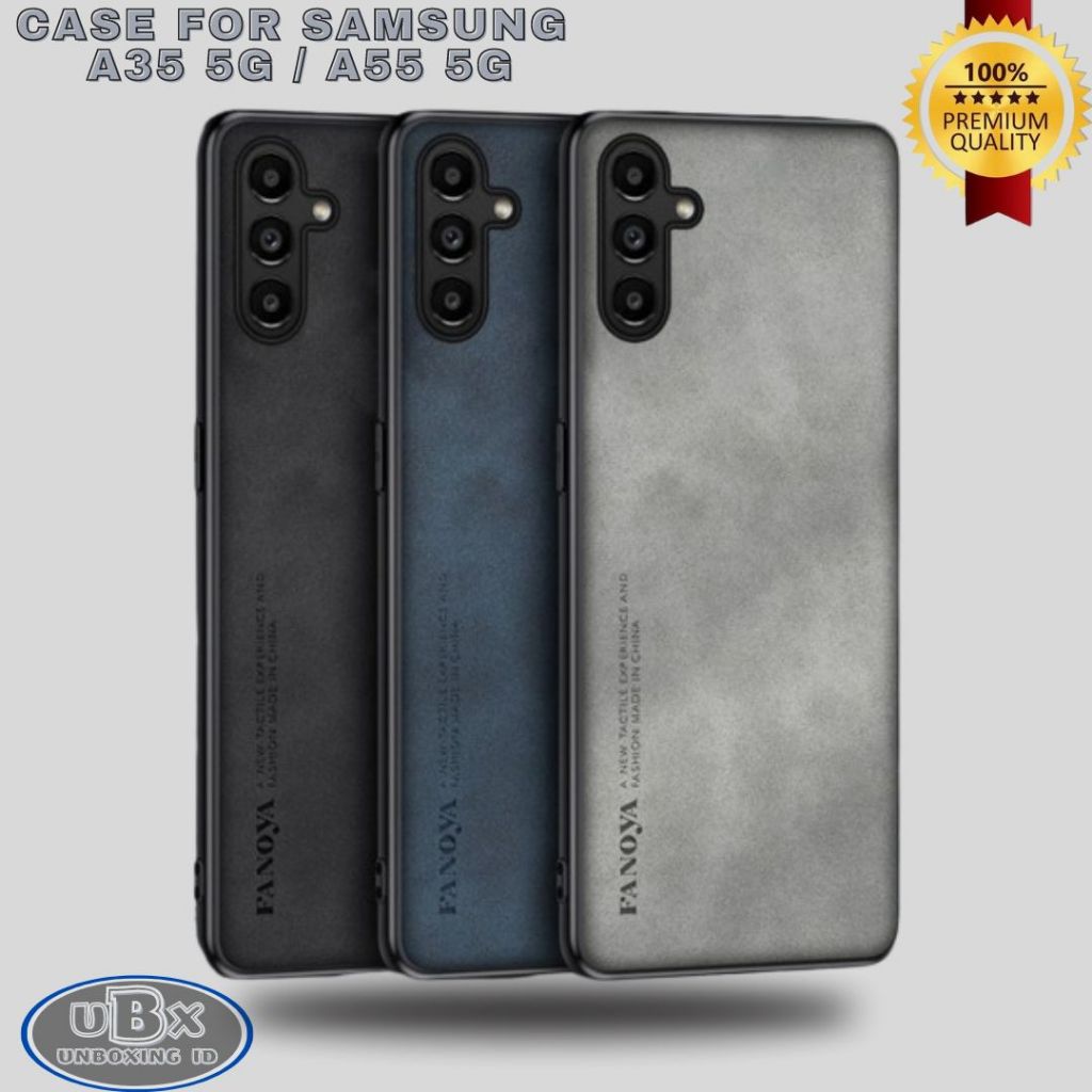 CASING SAMSUNG A35 / A55 5G CASE LEATHER NAPPA PREMIUM