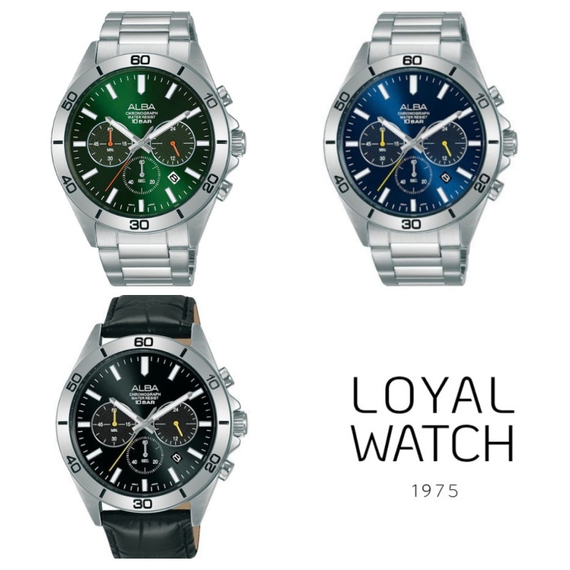 Jam Tangan Alba ACTIVE Pria Chronograph AT3H21 AT3H25  AT3H33 AT3H31 Original Garansi Resmi