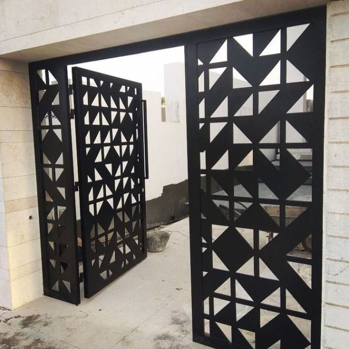 Plat cutting minimalis pagar rumah cantik bisa custom sidoarjo surabaya